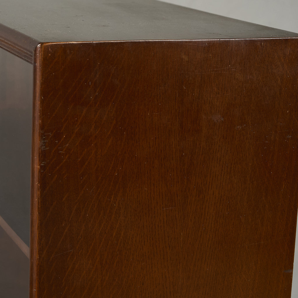 英国 クラシック ガラス ブックケース 食器棚