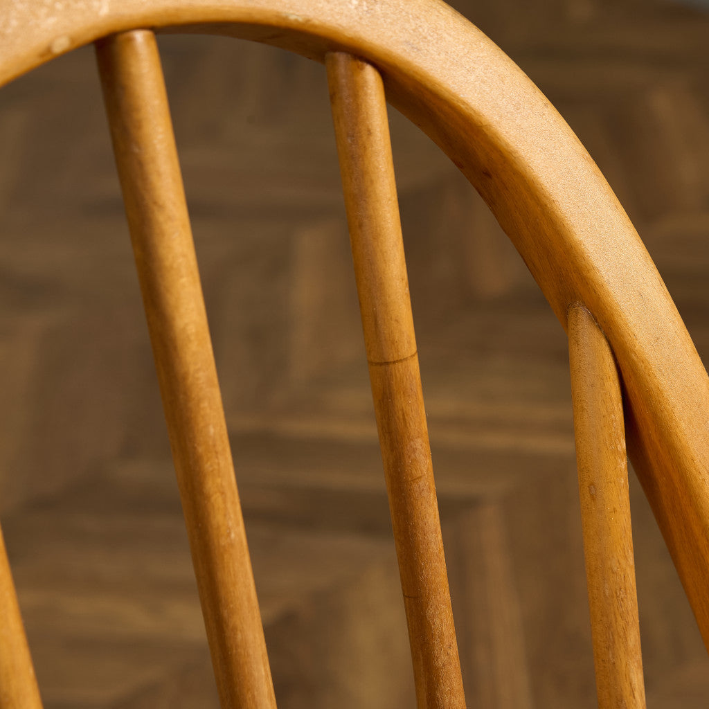 アーコール ERCOL ヴィンテージ クエーカー アームチェア ネイビーブルーラベル #89764