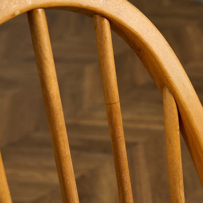 アーコール ERCOL ヴィンテージ クエーカー アームチェア ネイビーブルーラベル #89764