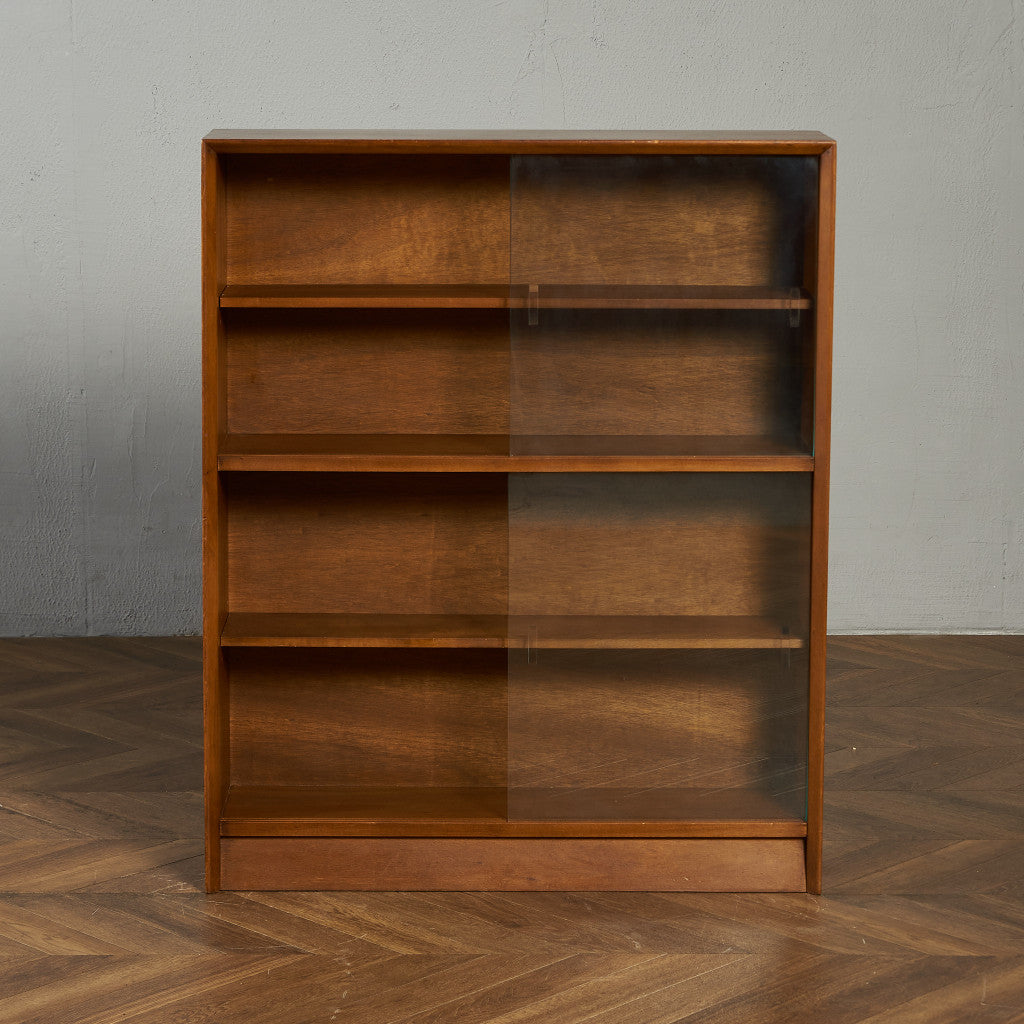 ヴィンテージ ガラスキャビネット 本棚