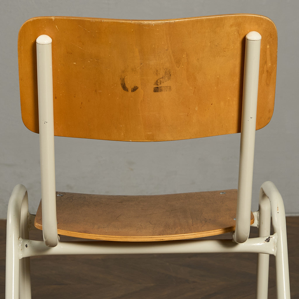 イギリス ヴィンテージ スタッキング スクールチェア #90101