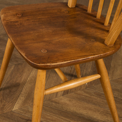 アーコール ERCOL ヴィンテージ 4本 スポーク フープバックチェア ラウンドゴールドラベル #89987