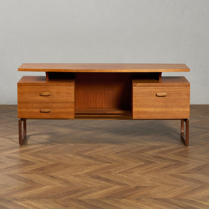 Quadrille ヴィンテージ デスク 両袖デスク