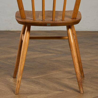 ヴィンテージ 4本 スポーク フープバックチェア ネイビーブルーラベル