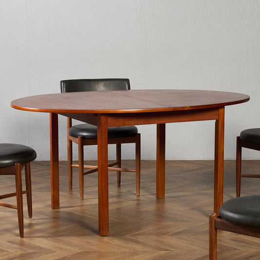 英国 ヴィンテージ オーバル ロング ダイニングテーブル #94160