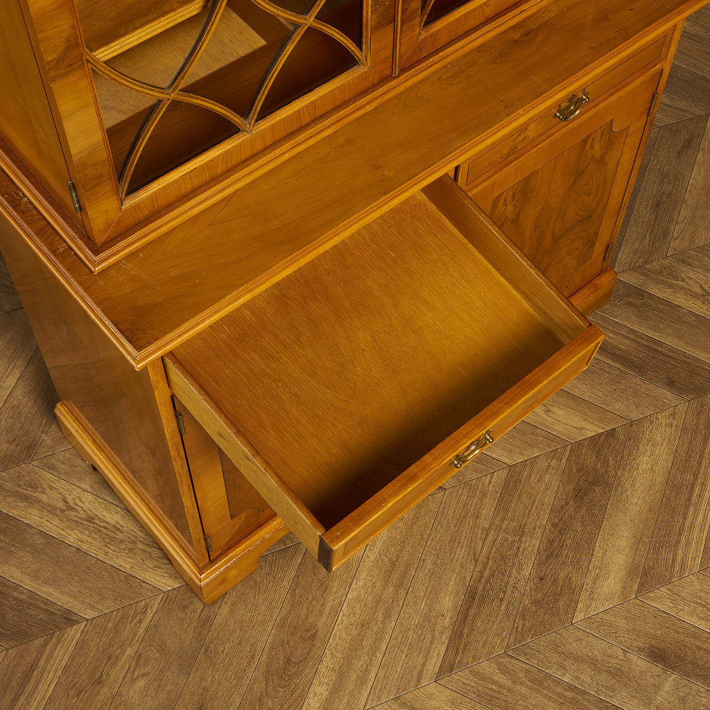 英国 クラシック エドワーディアン ブックケース 食器棚 #90051