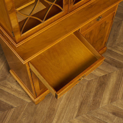 英国 クラシック エドワーディアン ブックケース 食器棚 #90051