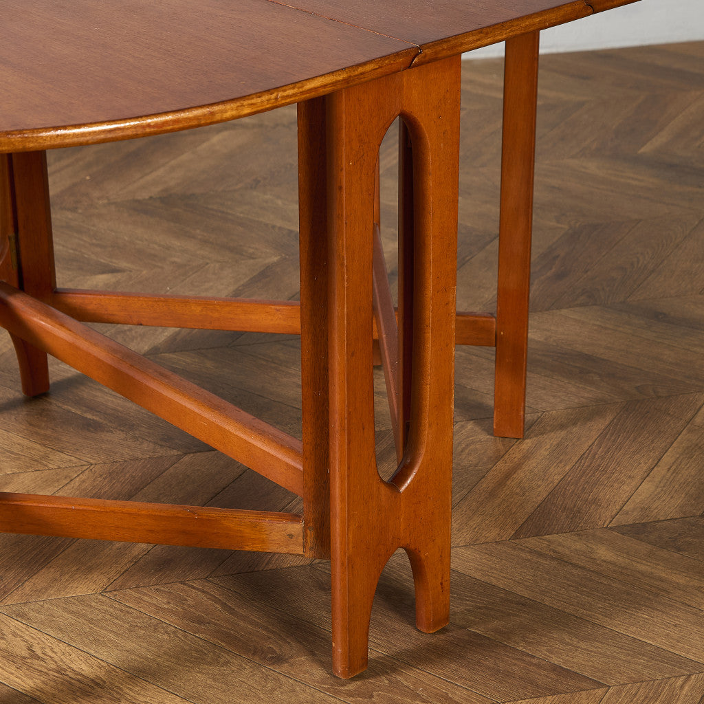 ドロップリーフゲートレッグテーブル