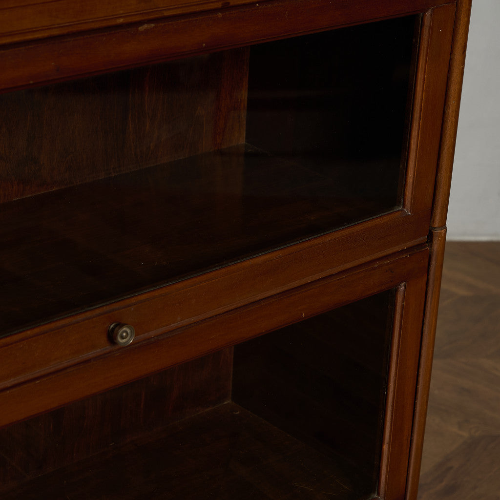 英国 クラシック 3段 スタッキング ブックケース