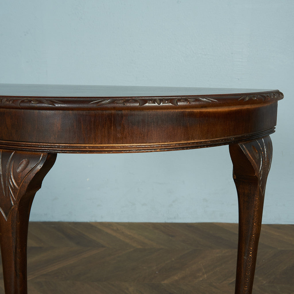 英国製 ハーフムーンテーブル