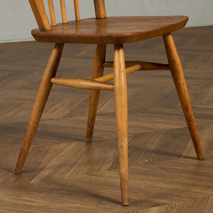 アーコール ERCOL ヴィンテージ 4本 スポーク フープバックチェア ネイビーブルーラベル #89767