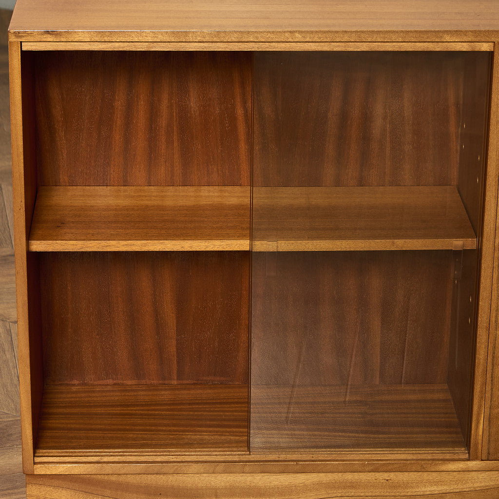 Cumbrae ヴィンテージ ナロー ガラス ブックケース 食器棚