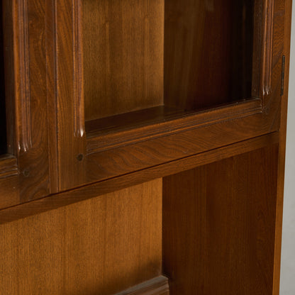 Old Colonial ヴィンテージ ブックケース カップボード ラウンドゴールドラベル