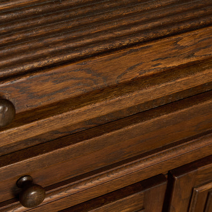 英国 クラシック ロールトップ ライティング ビューロー