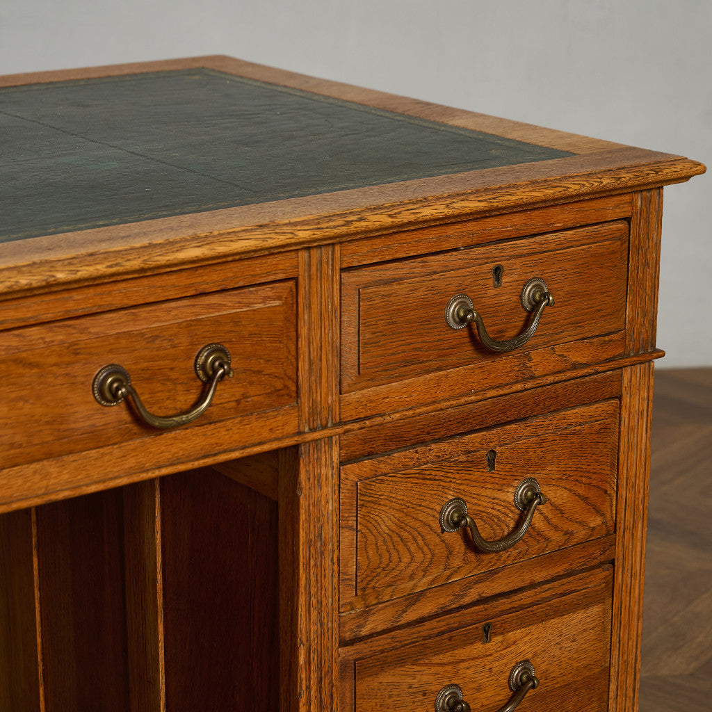 英国 クラシック 両袖デスク