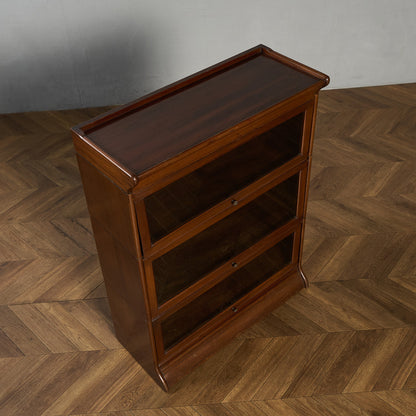 英国 クラシック 3段 スタッキング ブックケース