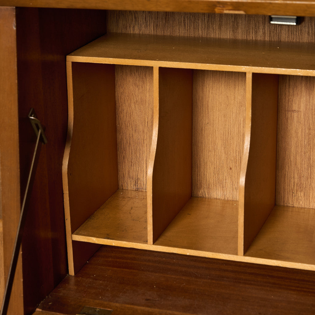 ヴィンテージ ナロー ガラスキャビネット ブックケース