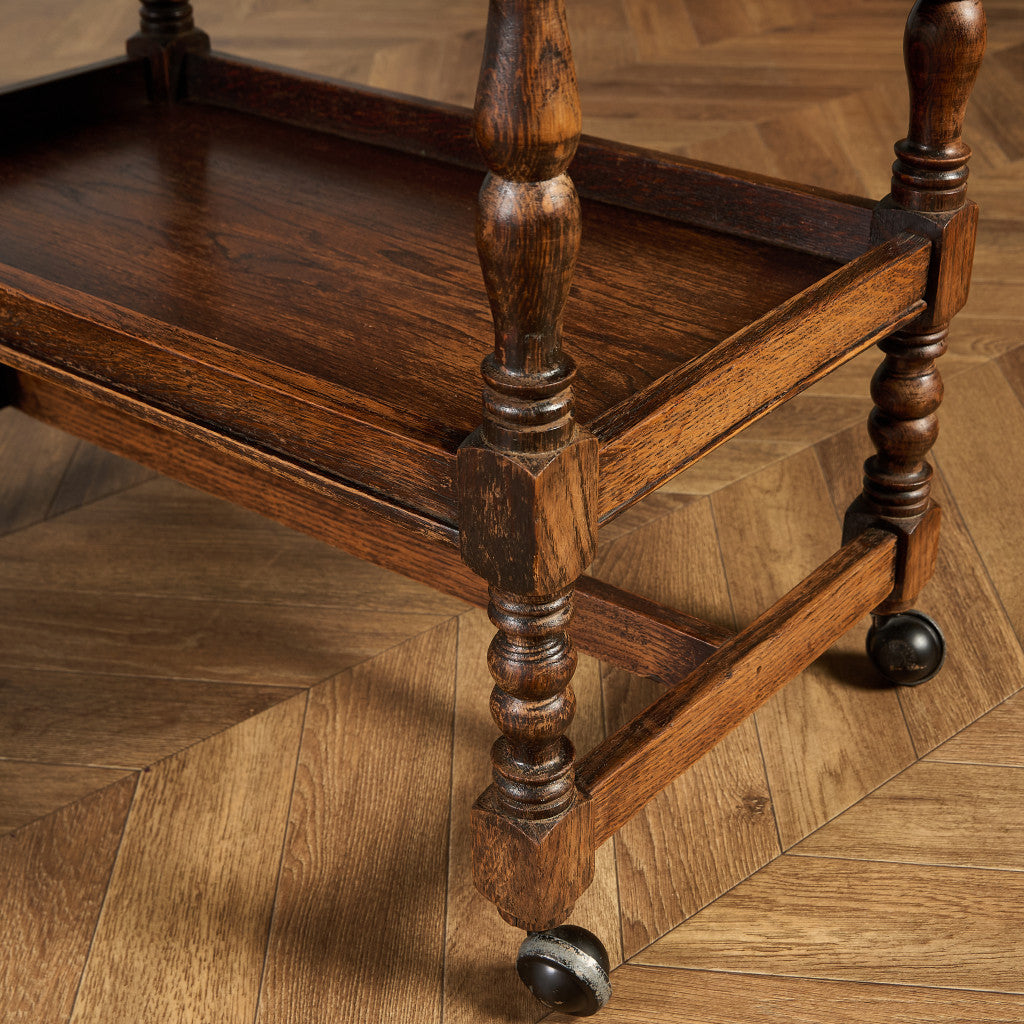 英国 クラシック ドロップリーフ サイドテーブル ティトロリー