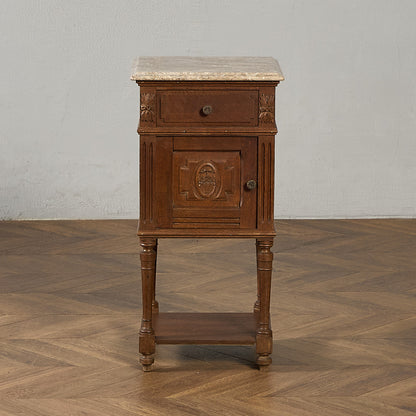 英国 クラシック 大理石 サイドキャビネット #96619