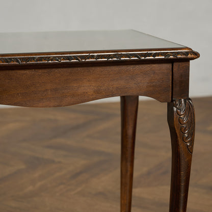 英国 クラシック ガラストップ ネストテーブル