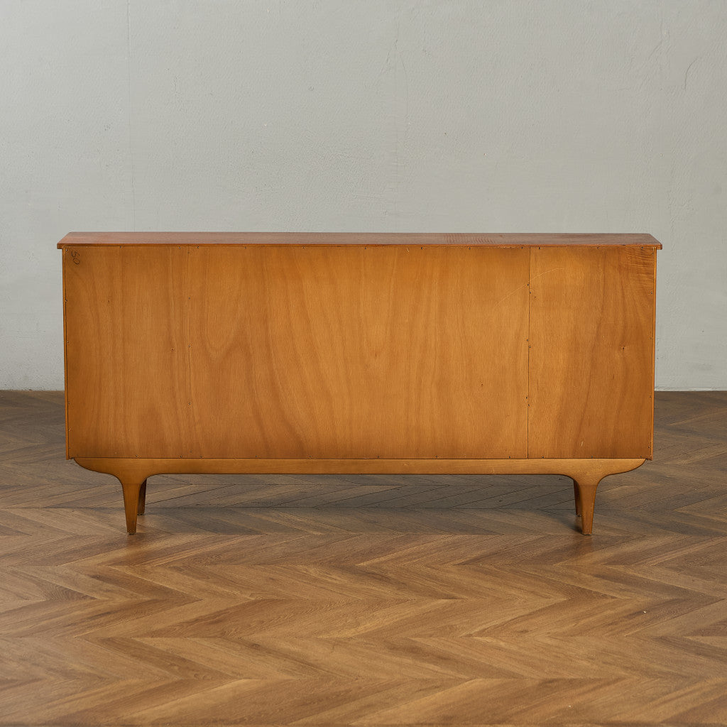 英国 ヴィンテージ ナロー ガラス ブックケース