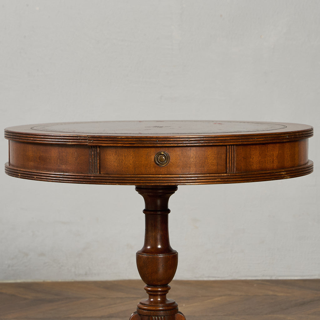 英国 クラシック リージェンシー 様式 ドラムテーブル
