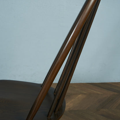 ERCOL Vintage Quaker Chair Large Size / Round Gold Label #66074