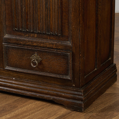 英国 クラシック オーク材 ブランケットボックス