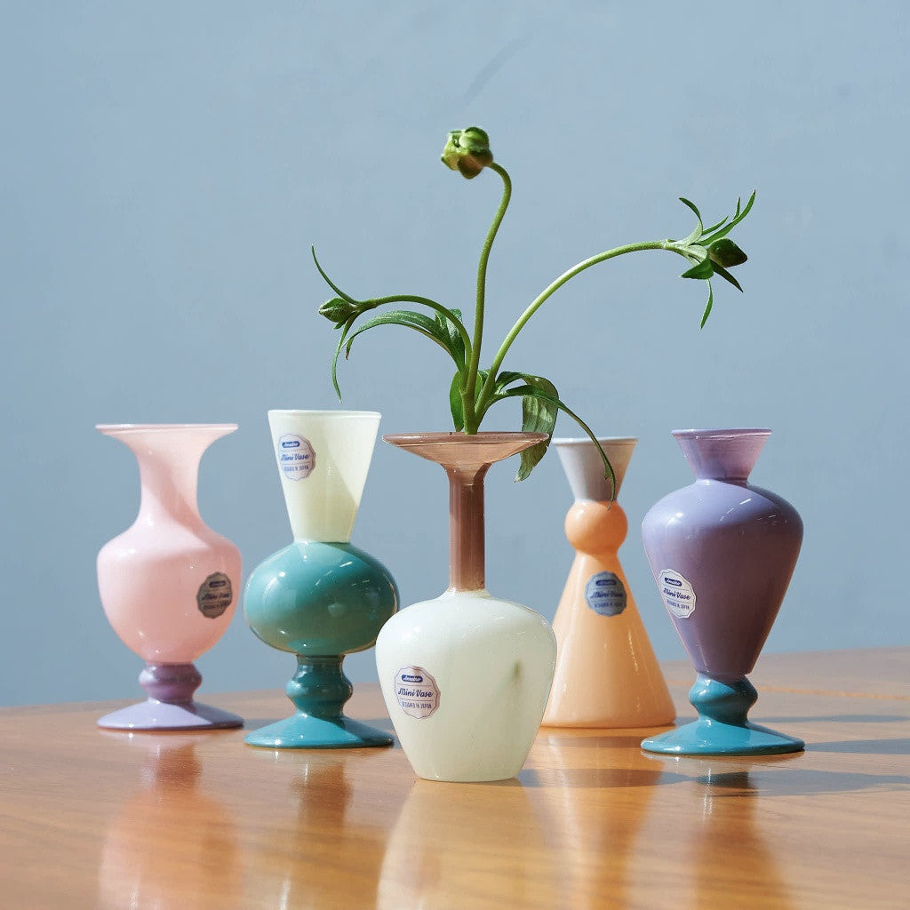 MINI VASE TWO TONE / Brown×Beige