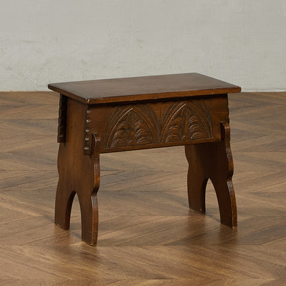 英国 クラシック 収納付 サイドテーブル