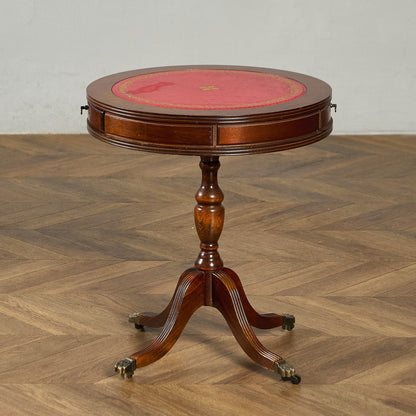 英国 クラシック リージェンシー 様式 ドラムテーブル