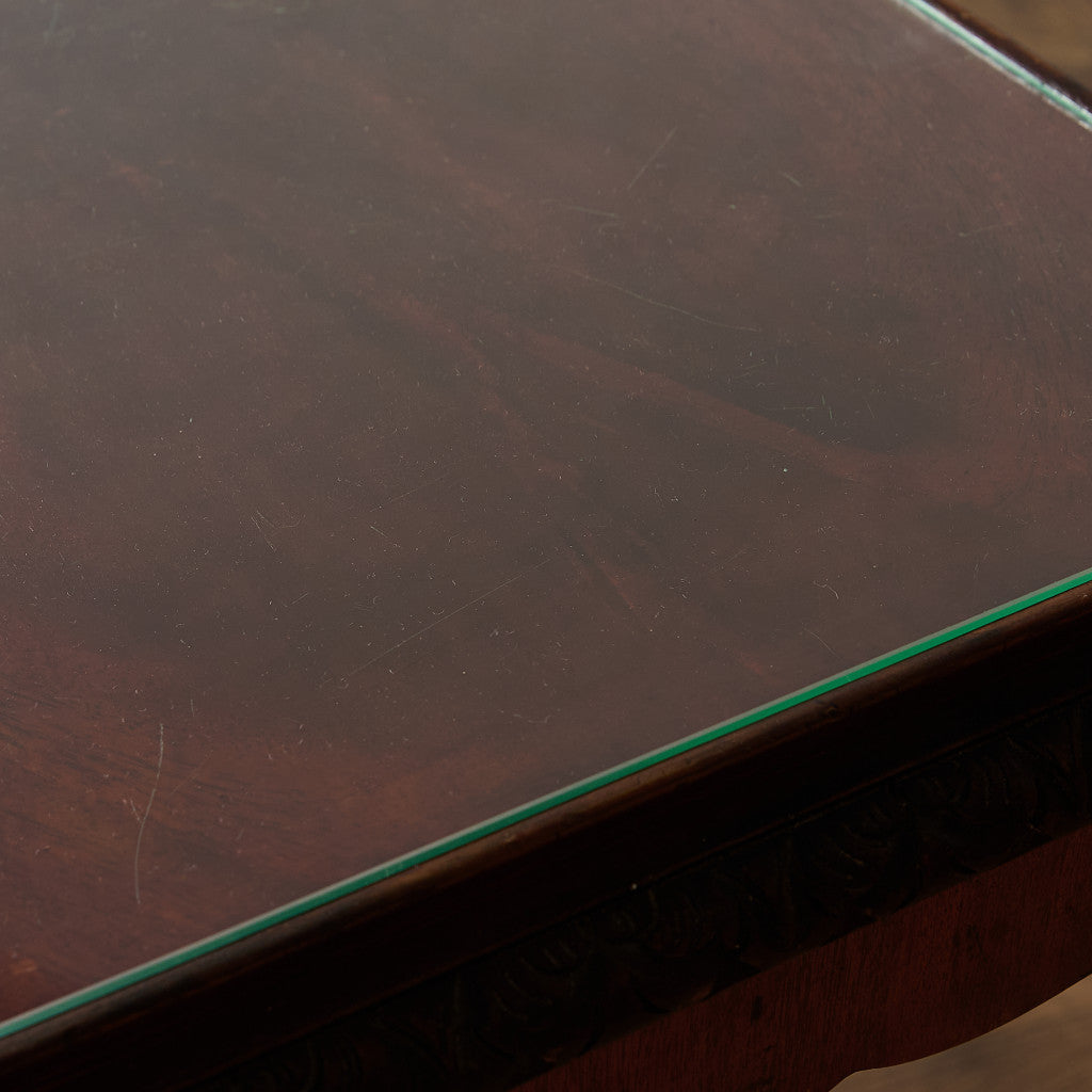 英国 クラシック ガラストップ ネストテーブル