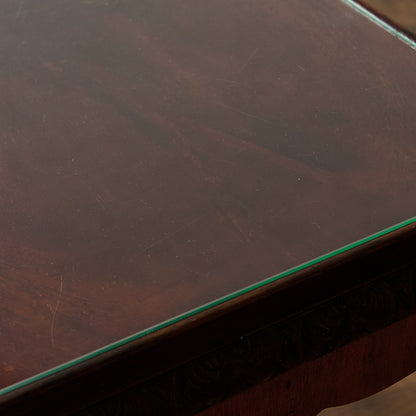 英国 クラシック ガラストップ ネストテーブル