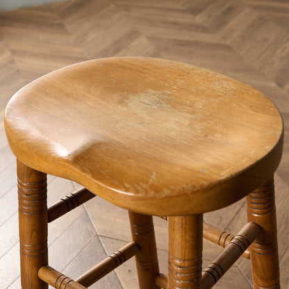 イギリス ヴィンテージ ハイ スツール