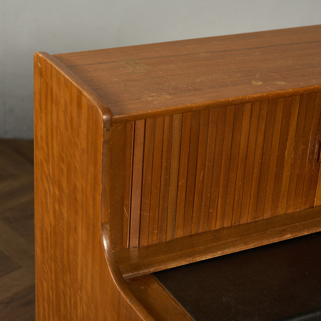 英国 ヴィンテージ 蛇腹扉 ライティングビューロー