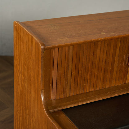 英国 ヴィンテージ 蛇腹扉 ライティングビューロー