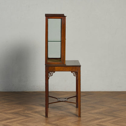 英国 クラシック ディスプレイ ガラス キャビネット #91846