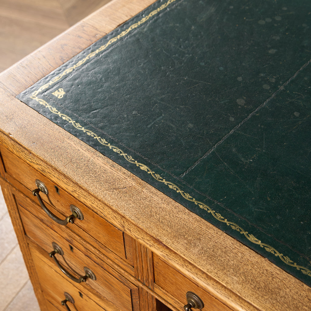 英国 クラシック 両袖デスク