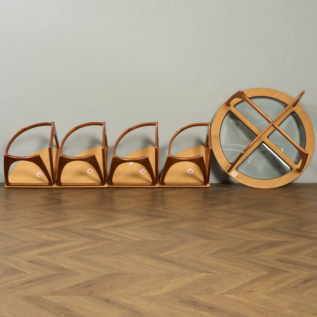 ヴィンテージ ガラストップ ネスト コーヒーテーブル