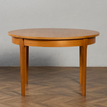 英国 ヴィンテージ エクステンション ラウンド ダイニングテーブル