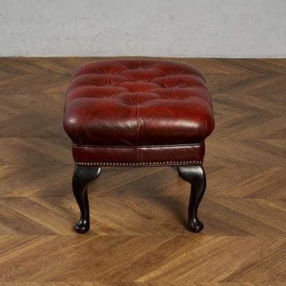 英国 クラシック チェスターフィールド スツール #83791