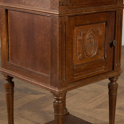 英国 クラシック 大理石 サイドキャビネット #96619