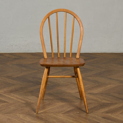 アーコール ERCOL ヴィンテージ 4本 スポーク フープバックチェア ネイビーブルーラベル #89767