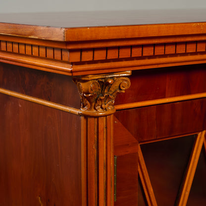 英国 クラシック エドワーディアン様式 ブックケース 食器棚