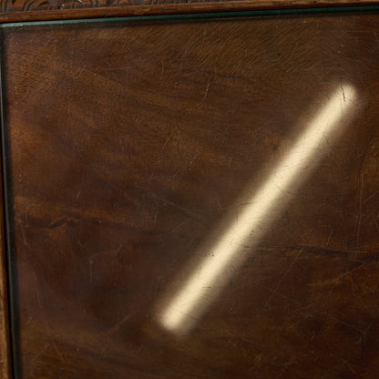 英国 クラシック ガラストップ ネストテーブル