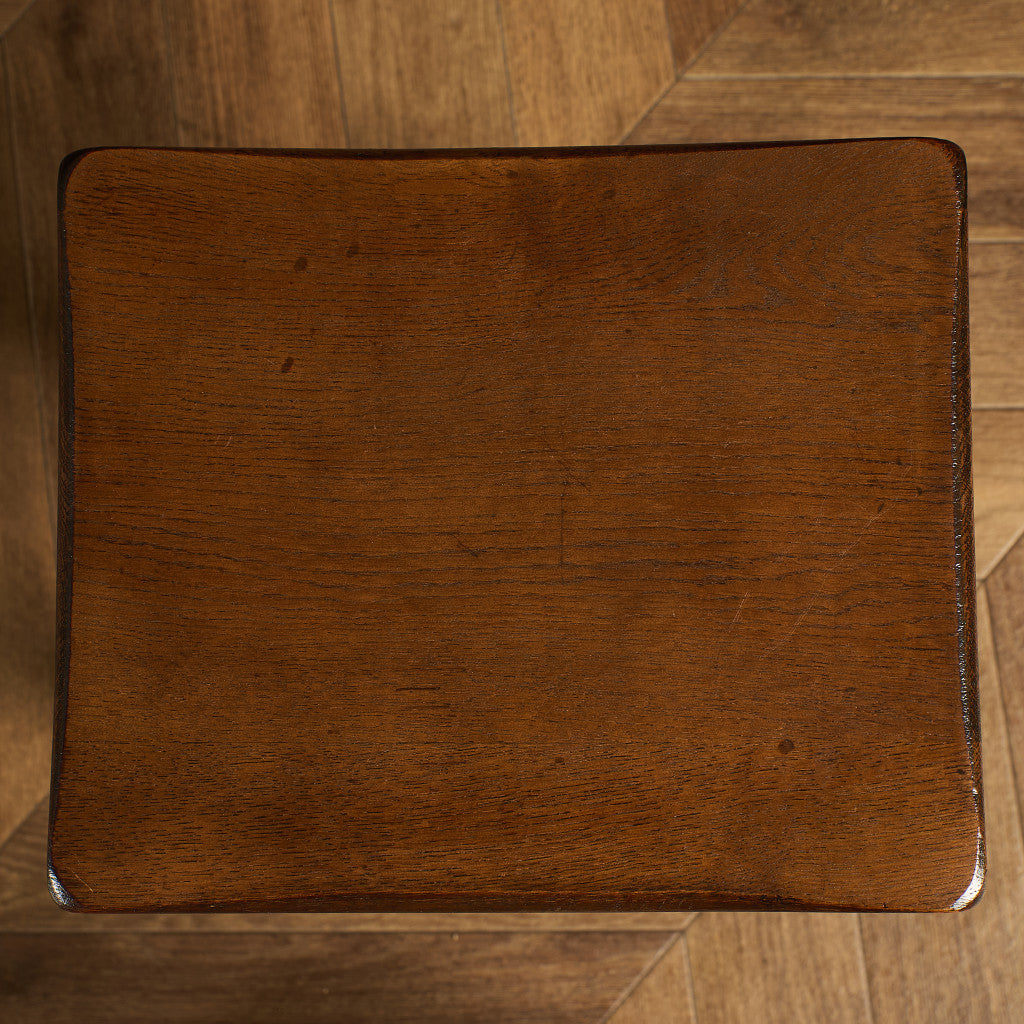 英国 クラシック オーク材 ネストテーブル