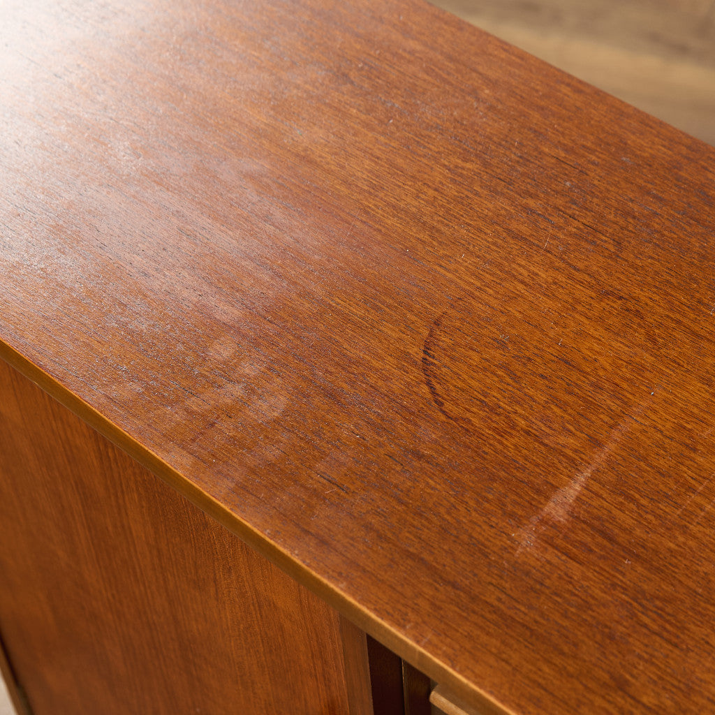 英国 ヴィンテージ ナロー ガラス ブックケース