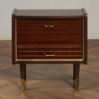 英国 ヴィンテージ ベッドサイド キャビネット