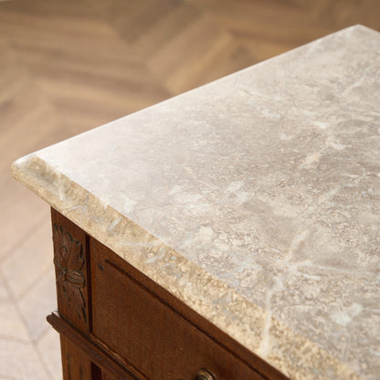 英国 クラシック 大理石 サイドキャビネット #96618