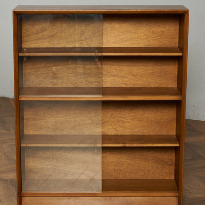 ヴィンテージ ガラスキャビネット 本棚